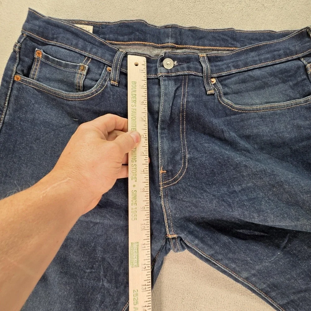 Levis 502 Jeans Mens‎ Selvedge Blue Med Wash Regular Fits 36x29